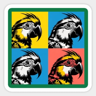 Pop Caique Art - Cool Birds Sticker